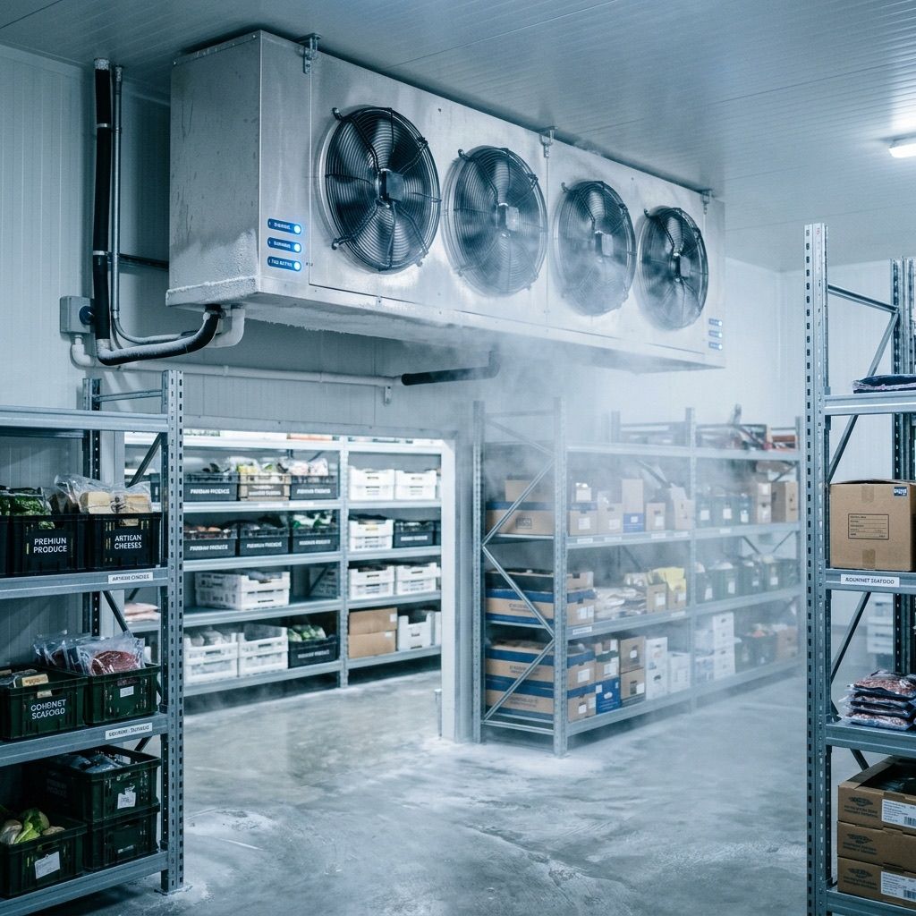 Cámara de refrigeración industrial y comercial para cadena de frío